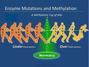 Difference undermethylated vs. overmethylated (symptoms)